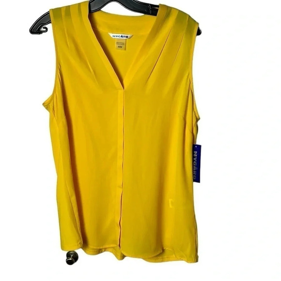 Peter Nygard Tops - Y2K NWT Nygard blouse ,S/M &L , sheer smock,sleeveless chiffon type blouse.EC